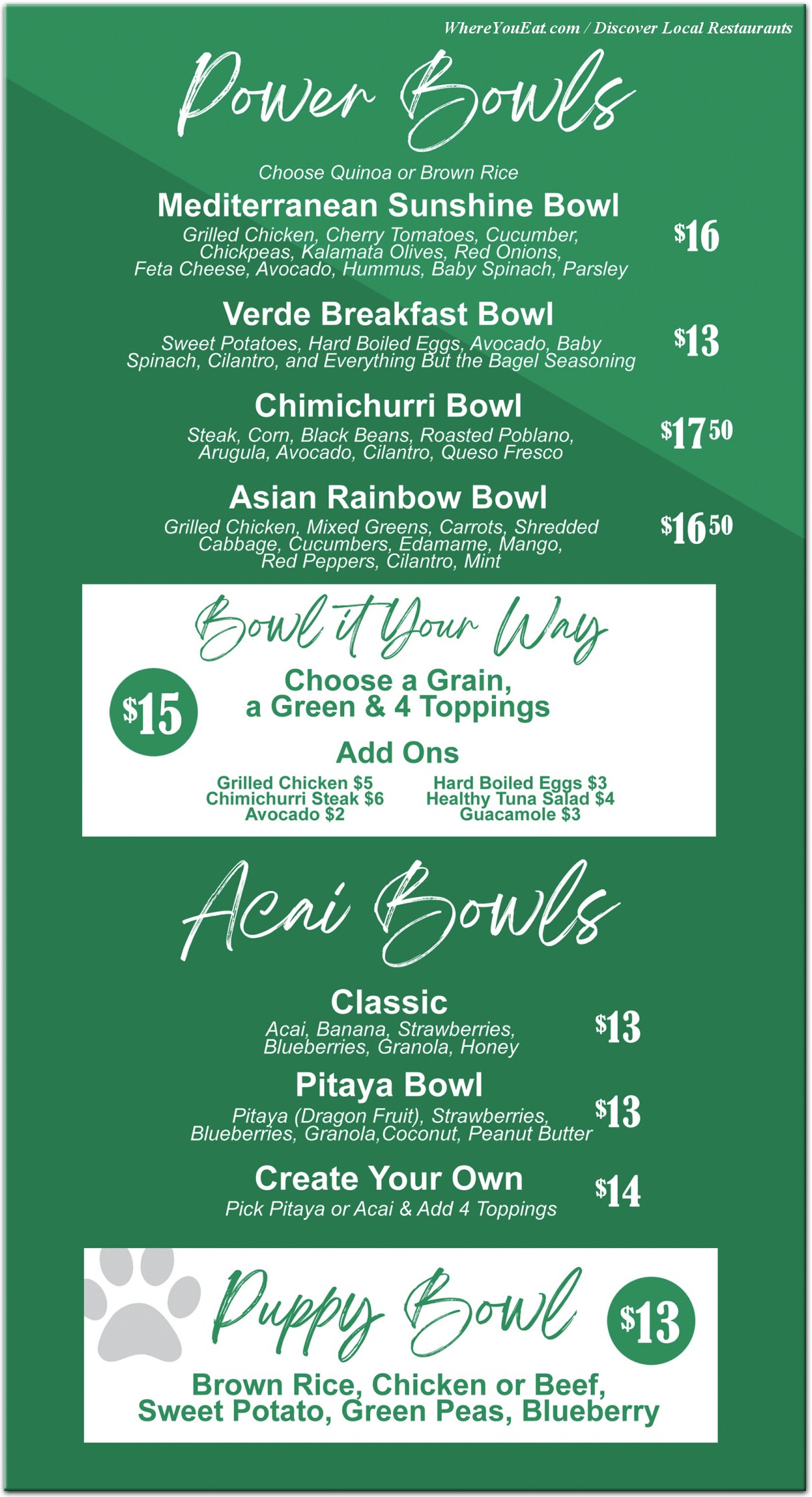Our Foods